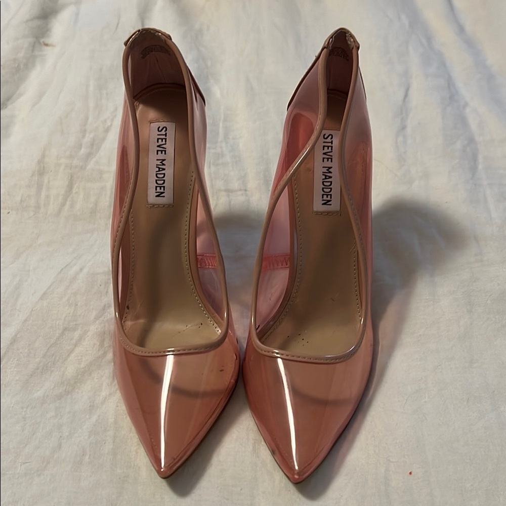 Steve Madden Clear Pink Stiletto Heels